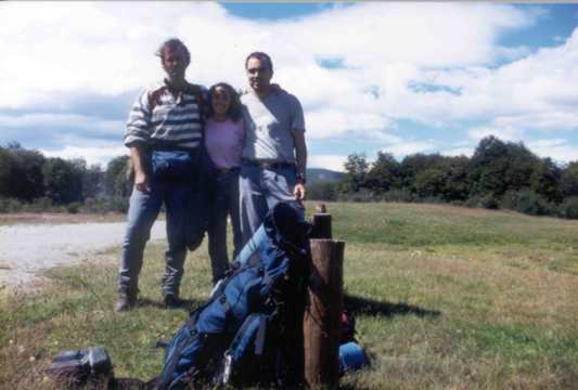 Anal�a, Robert y Daniel - Tierra del Fuego - 1998